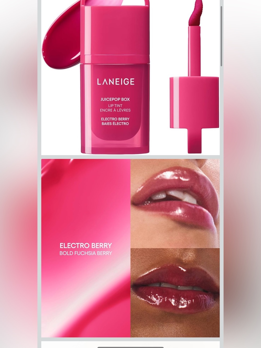 LANEIGE Juicepop Box Lip Tint - electro berry